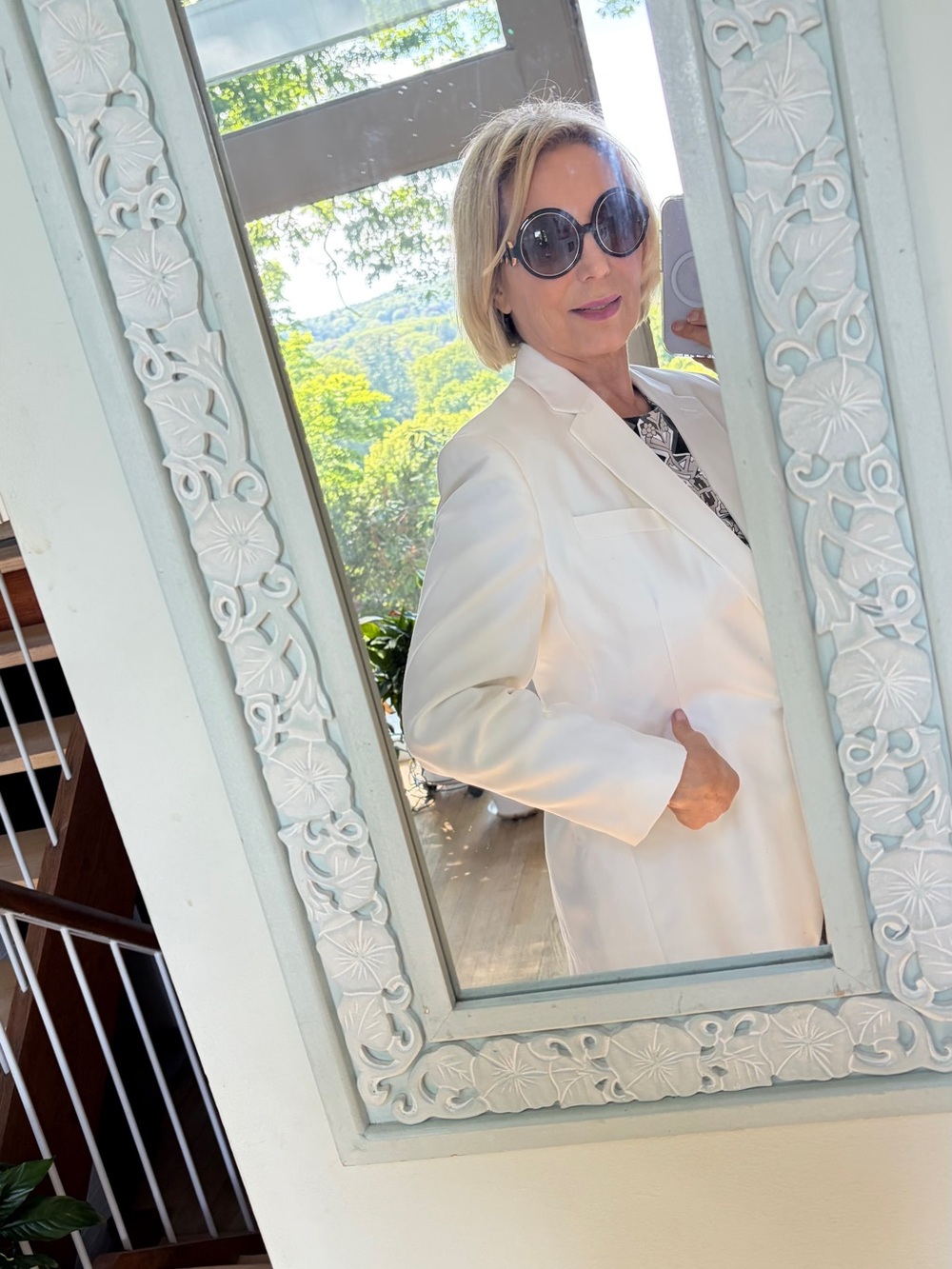Lauren Ralph Lauren White Tailored Blazer - Picture 8 of 11